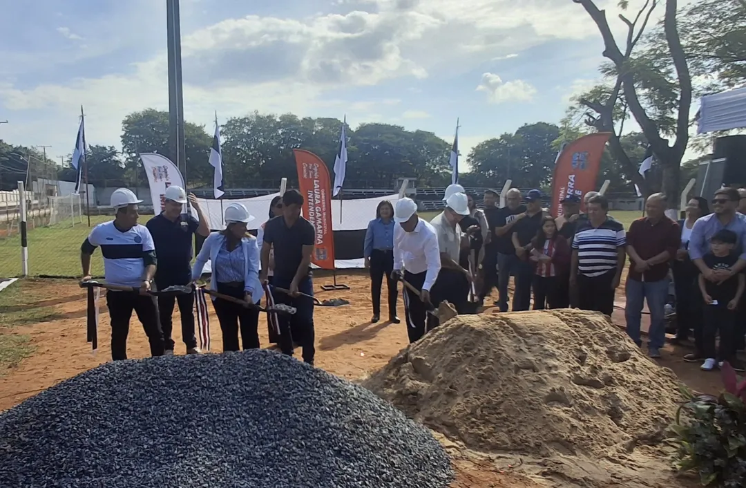 Inician construcción de tinglado multiuso en Club 2 de Febrero