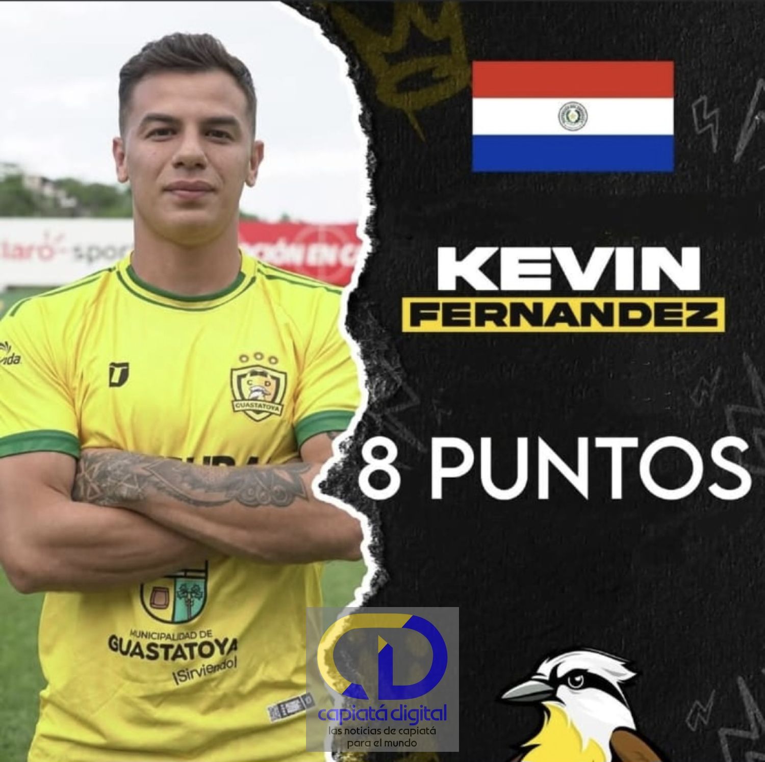 El capiateño Kevin Fernández debuta con gol en el fútbol de Guatemala